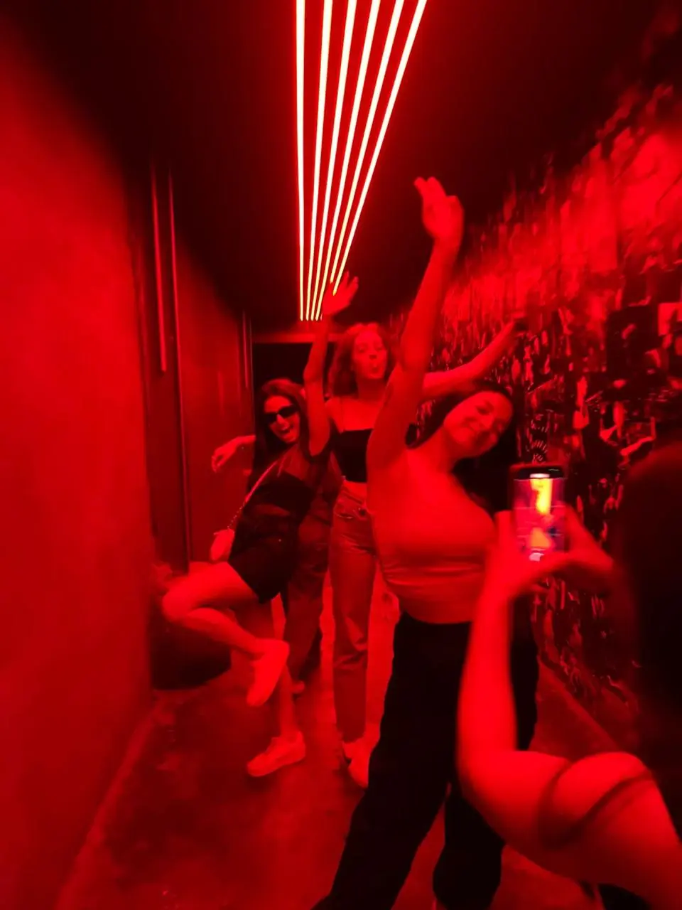 Gaelle and friends on a night out